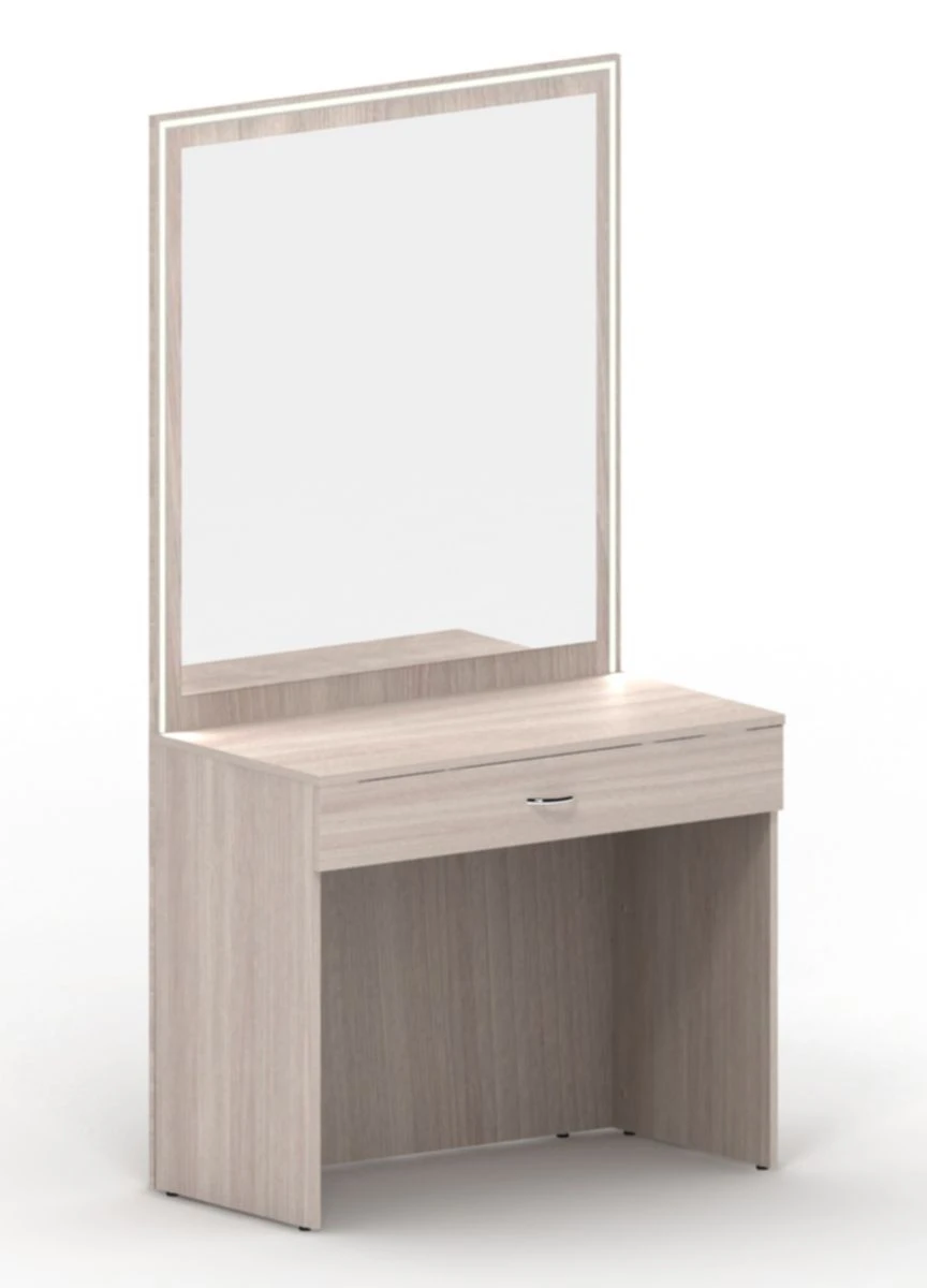 Makeup Table with Mirror, 800x400x760 mm