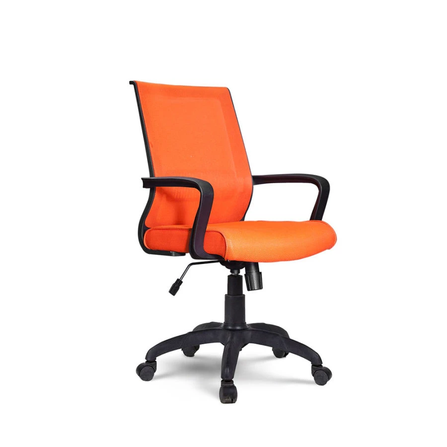 LINK Metal Frame Chair with Textile Upholstery and Plastic Elements