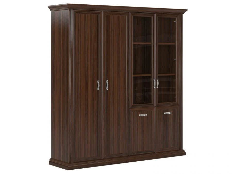 Classic 2-Section Wardrobe Cabinet for Executive Offices, LRD401