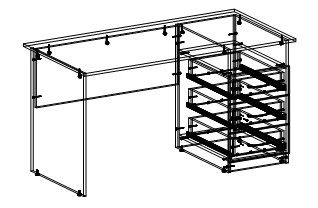 Office Desk TV-BSRK-5.20.01-01 for Workspaces