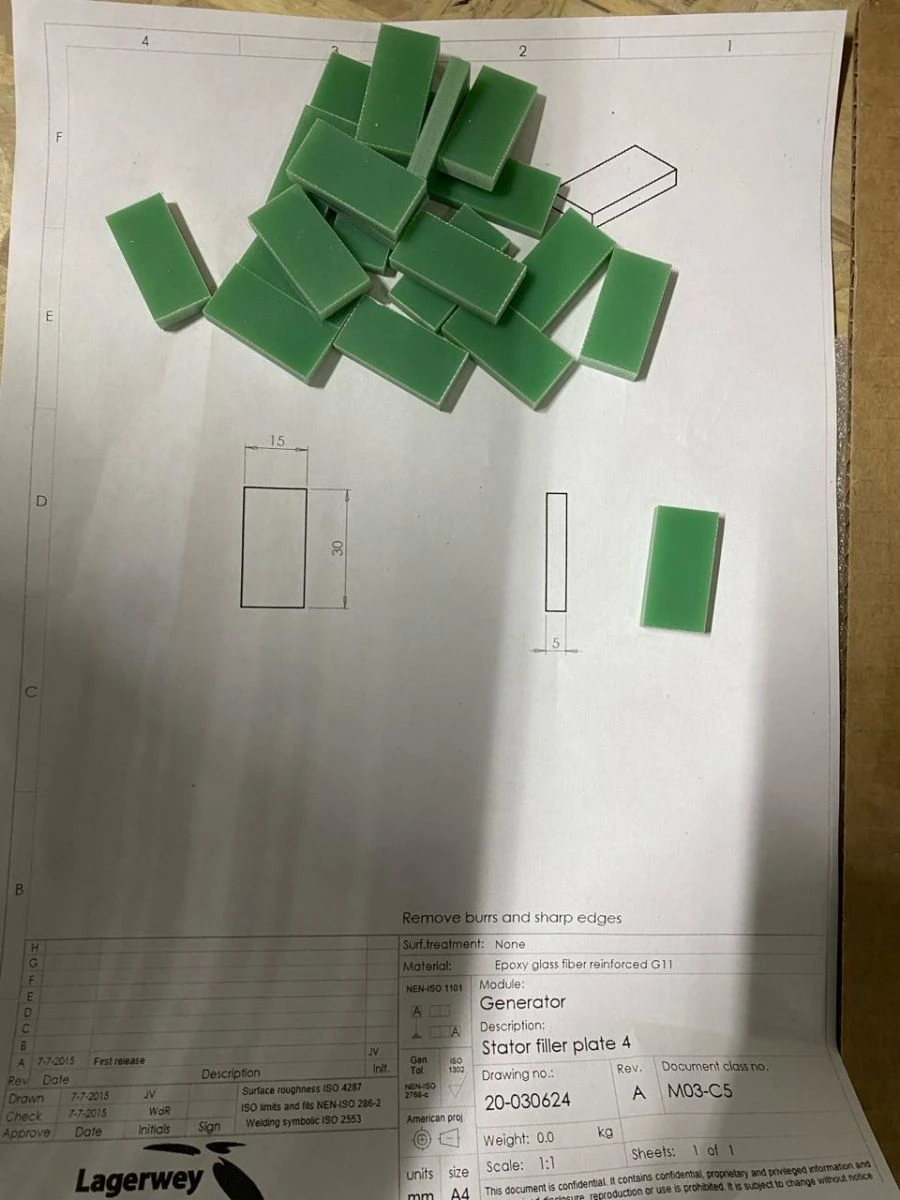 Stator Adjustment Plate for Wind Turbines, Article 20-030624