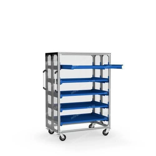 Storage Cabinet with Sliding Trays 1219