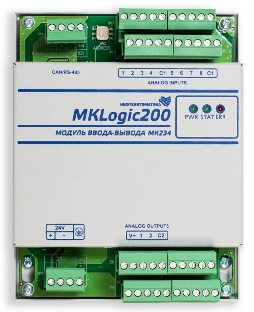 وحدة التحكم المنطقية القابلة للبرمجة MKLogic200® مع وحدة الإدخال/الإخراج MK234