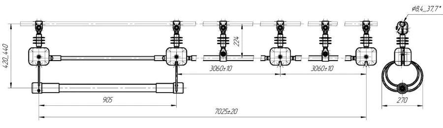 علامة الضوء للسلك SMP VL-1-500-2