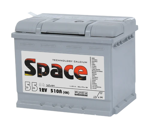 Lead Acid Battery for Starting Internal Combustion Engines 12V 55Ah Space