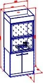 Demonstration Ventilation Cabinet for Chemistry Labs - TDI School Series