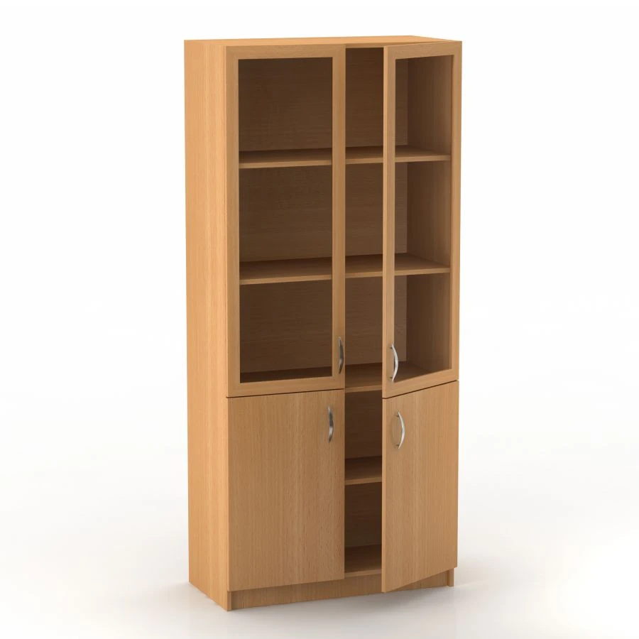 Document Storage Cabinet with Glass Doors