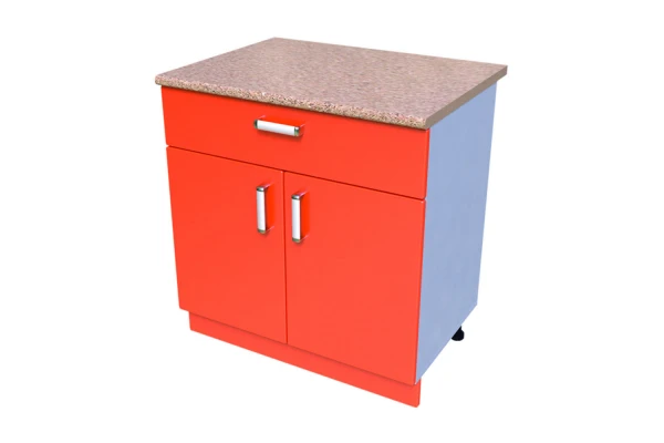 Kitchen Table-Cabinet KS-25 with Drawer and Doors