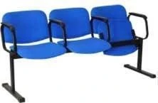 Multi-Seat Section with Fabric/Vinyl Upholstery and Folding Seat