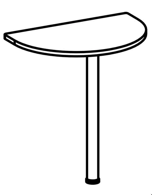 Rhythm Series 7040 Table Extension with Metal Support
