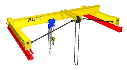 رافعة علوية يدوية ذات عارضة واحدة بسعة تصل إلى 450 طن