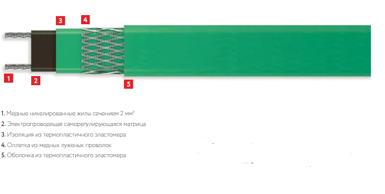 كابل تسخين ذاتي التنظيم 90STE2-BT