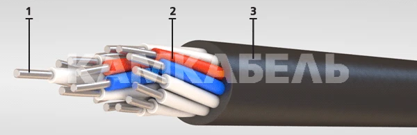 Control Cable with Aluminum Conductors and Rubber Insulation, 660V