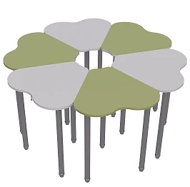 طاولة معدنية مركبة S.T.MK.6 للاستخدام المكتبي والمنزلي