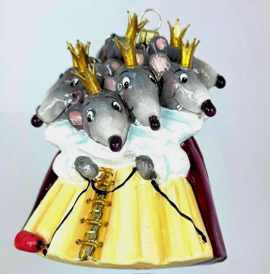 Handmade Glass Christmas Ornament "Mushilda