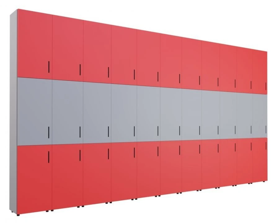 خزانة مدمجة مغلقة متعددة الأقسام للاستخدام التعليمي، رقم 95731-001