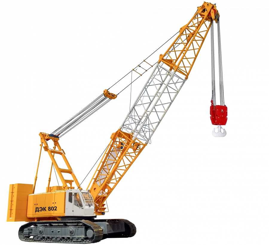 رافعة زاحفة DEK-802 مع كابينة 131.17.00.000 ومحركات من دول الاتحاد الاقتصادي الأوراسي