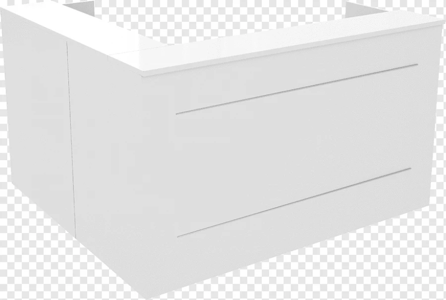 مكتب استقبال خشبي مع حامل شاشة وحامل وحدة المعالجة المركزية