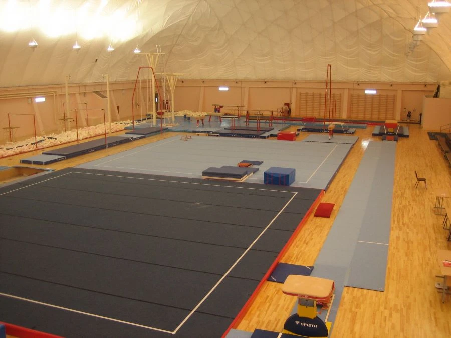 حصيرة تمارين مع الينابيع للتمارين الحرة، ارتفاع 20 سم