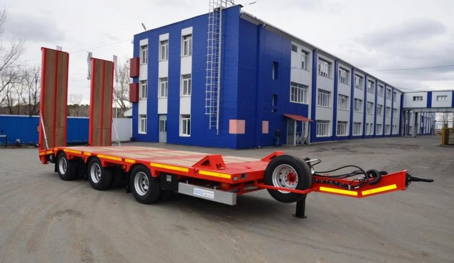 Polytrans trailer 84289-0000070. In the version: platform with decking, with load platform, with spring suspension.