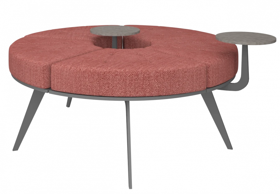 Round Bench with Durable Plywood Frame, 1560mm