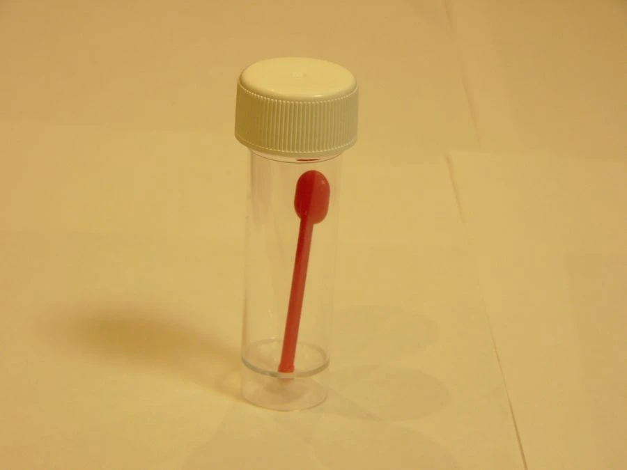 Polymer Container for Biological Samples, 30ml with Spoon - KOS
