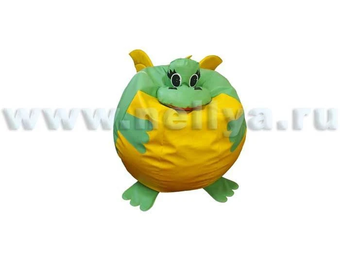 Nellya Dragon Pouf with Granules - D70 cm