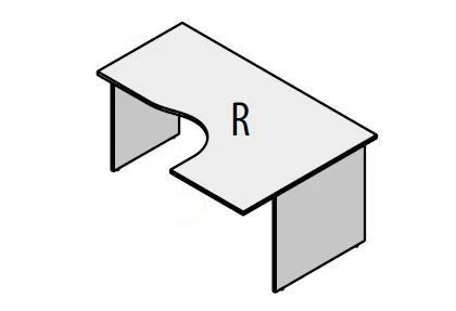 Ergonomic Office Desk Set - Agat Series