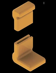 غطاء نهاية صينية الكابلات 000x00، بأبعاد 50-90 مم