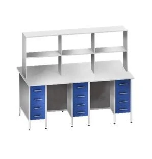 Island Work Table KSSl 2-04E with 4 Workstations