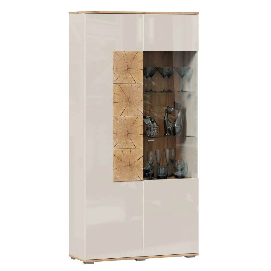 Fiji LD.659110.000 PV Left Opening Two-Door Wardrobe (Golden Oak/Kashmir)