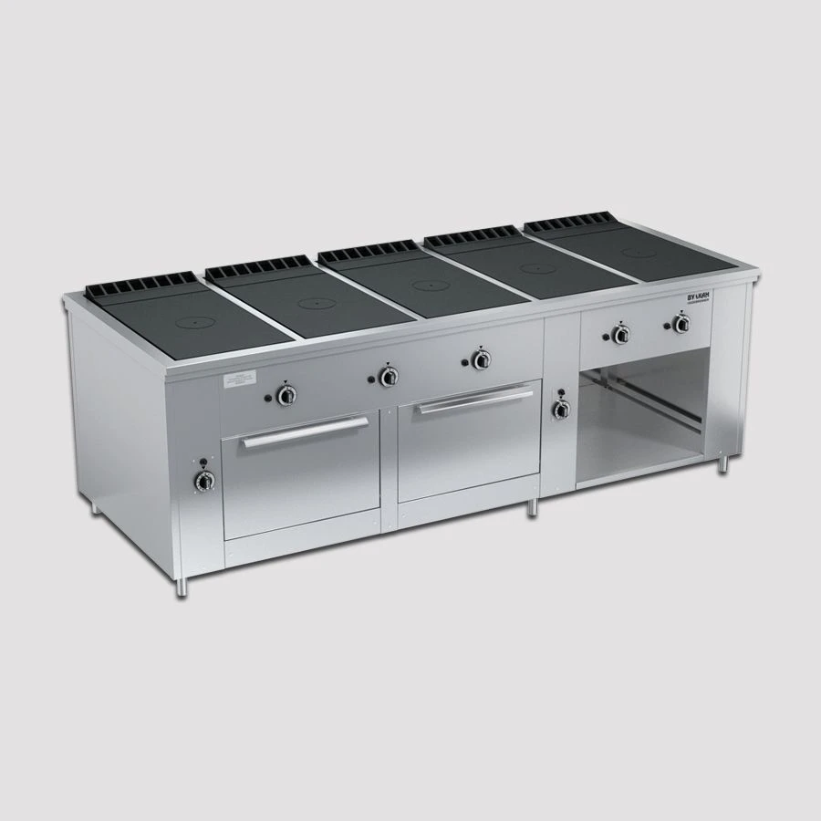 Professional Gas Stove with Closed Flame PRG-IIA-5C 2DSh "Maxi