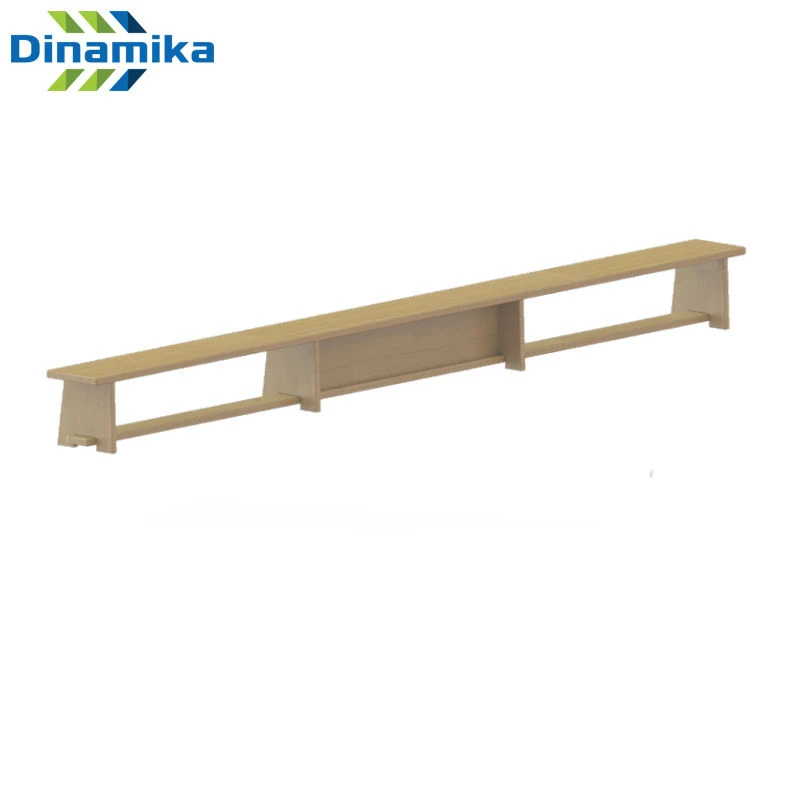 Pine Gymnastics Bench with Wooden Legs