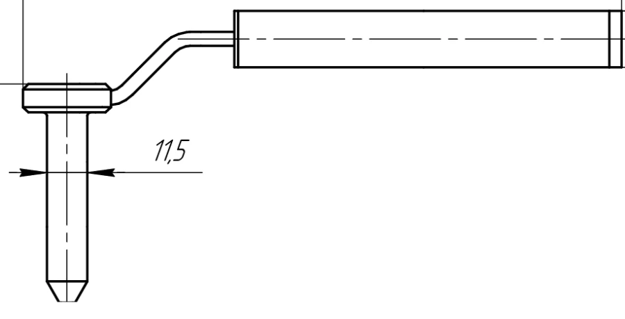 غلاف دبوس العظام 11.5/3.2 مم للعلاج الجراحي، رقم 501.505