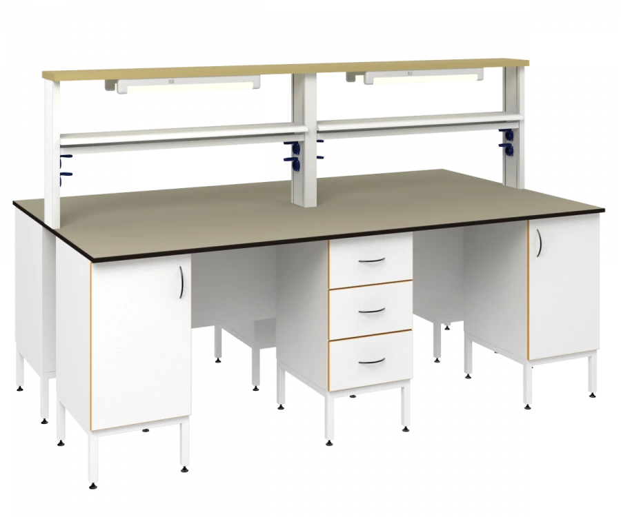 Laboratory Island Table 2400 OFLg for Multiple Users