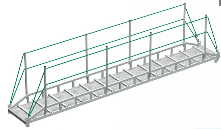 Aluminum Access Ramp for Easy Access to Vessels and Structures