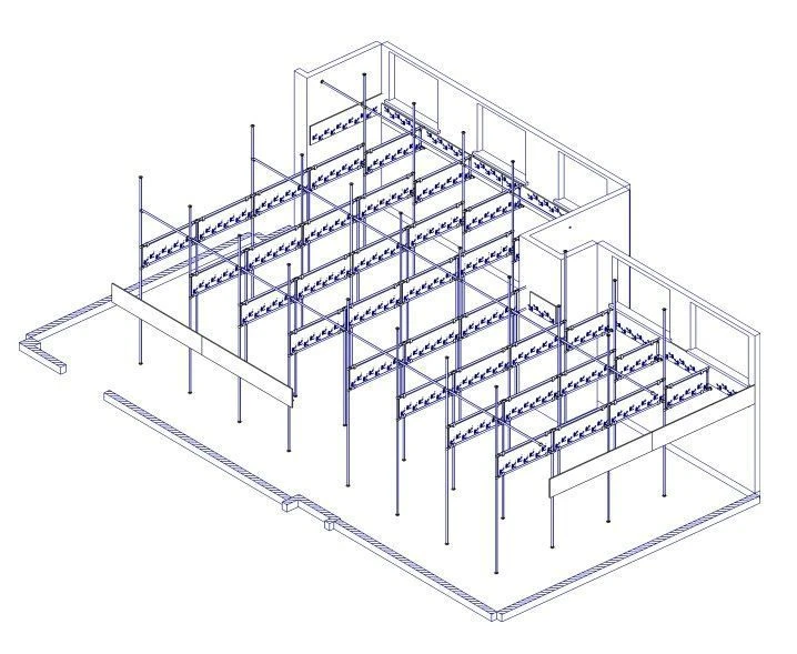 TV-DGRS-6.20.01 Wardrobe System with 16mm Chipboard