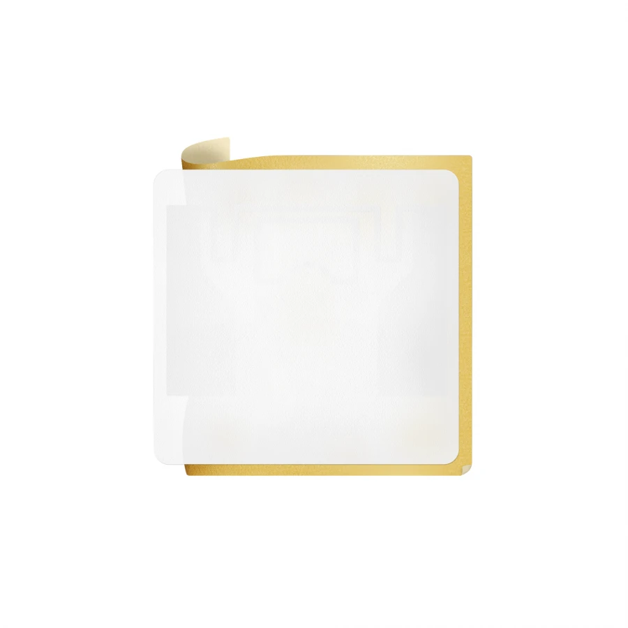 ملصقات ISBC® UHF 50x50 مم مع لاصق PET