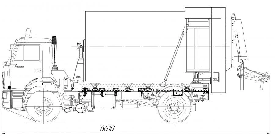 Solid Waste Collection Truck ITM-216