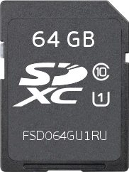 FSD 64GB SDHC Memory Card - FSD064GU1RU