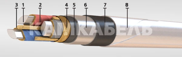 Power cable with aluminium core AABVVG-6 3?150