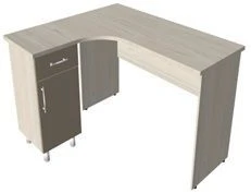 Left Corner Desk with Built-in Cabinet KSTum 1-4