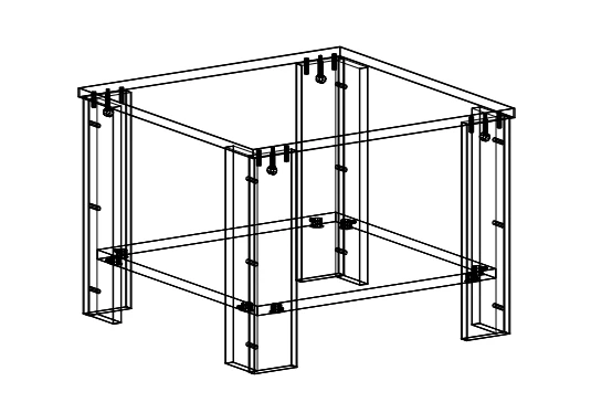 طاولة قهوة خشبية لتزيين الديكور الداخلي