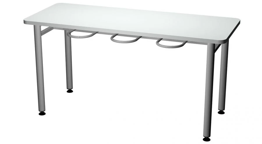 6-Seater Dining Table with Stool Holder 150x60x75 cm