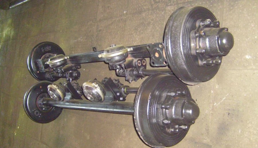 Front Trailer Axle, Single Tire, 10 Ton Capacity