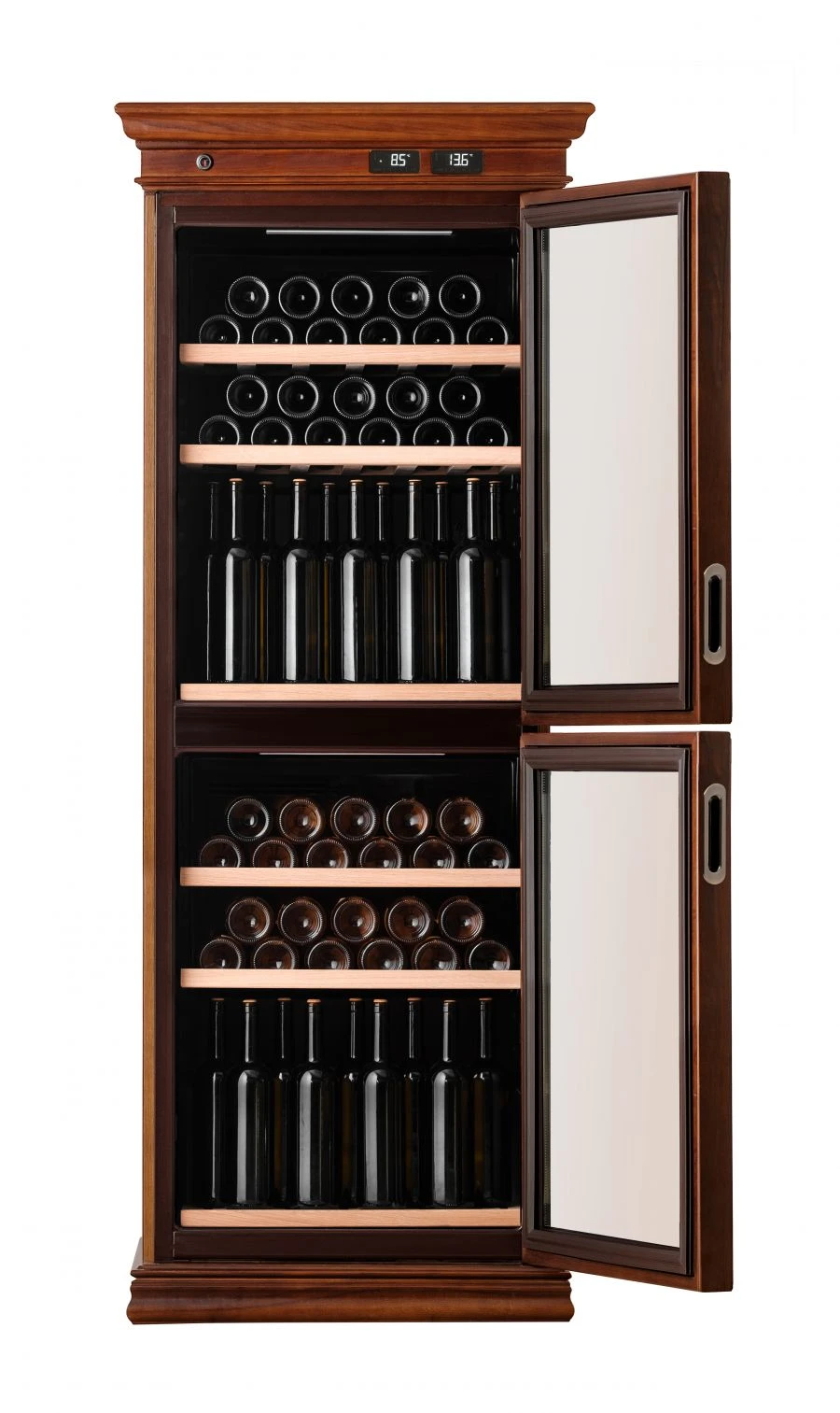 Dual-Chamber Wine Cabinet "POZIS" M for Optimal Wine Storage