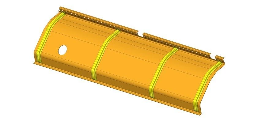 Rear Left Ceiling Panel for LIAS Bus 529265-5702217-03