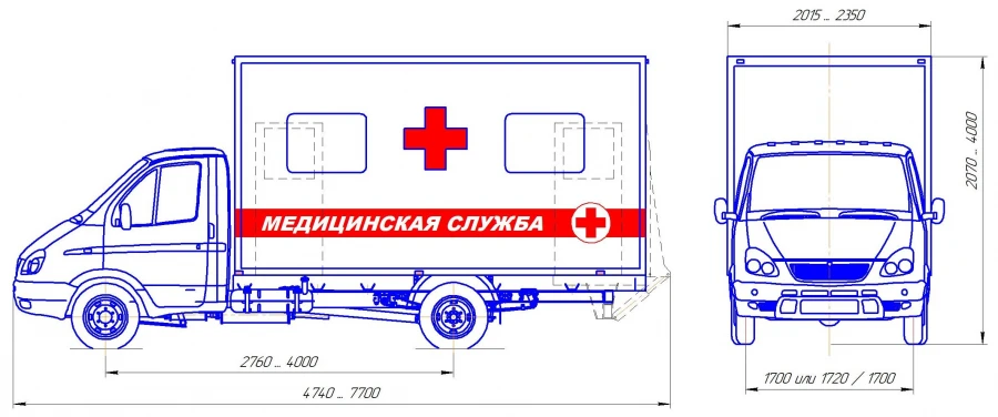 Medical Service Van on Chassis Type 27192 Modification 27192Z