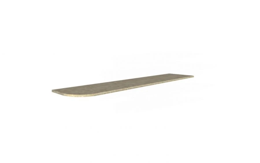Light Sonome H Left Radius Worktop 2440x600x38 LД.288100.000