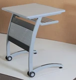 Single Student Desk on Wheels with Fixed Top, Model UK-2018/1